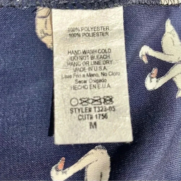 Jessy B. Swan button up‎ babydoll style blouse - Picture 4 of 5